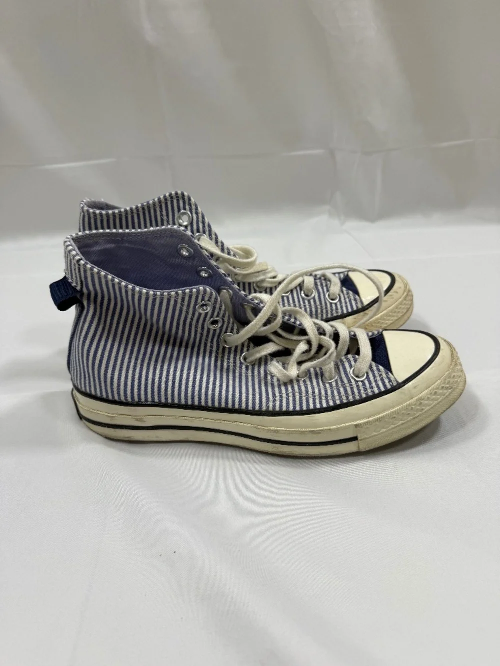 Blue Striped Converse